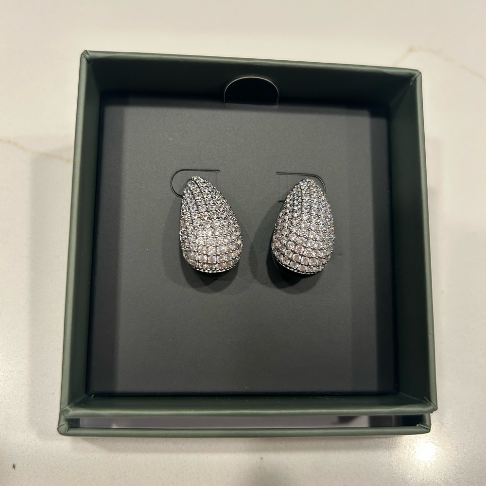 Elegant Silver Teardrop Earrings